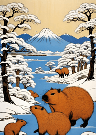 Ukiyo-e - Capybara b7Db9E