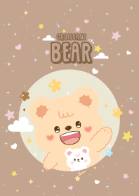 ครัวซองต์แบร์ น่ารักมินิ ธีมน้ำตาล