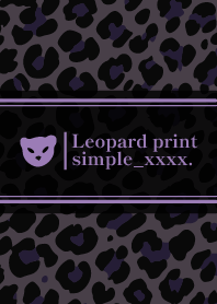 Leopard Print love cute simple Theme13