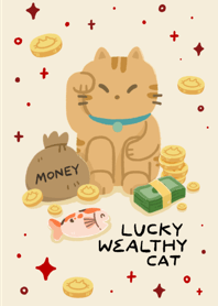 lucky and wealthy cat