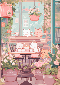 Cat open-air cafe 2