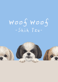 Woof Woof - Shih Tzu - SKY BLUE