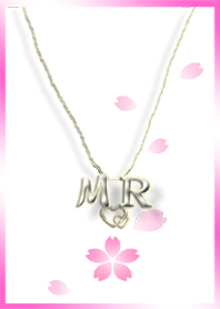 イニシャル M&R (さくら)SAKURA