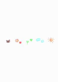 BEAR / CRAYON / COLORFUL