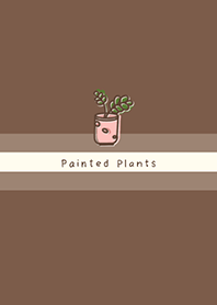 Painted plants JA-brown (Be3)