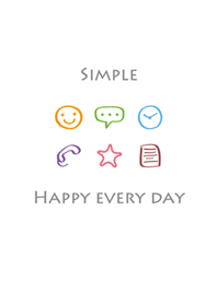 Simple and simple smile theme