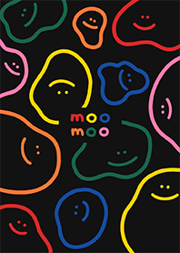 TM X COW DOODLES BLACK