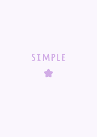 シンプルなお星さま《パープル》