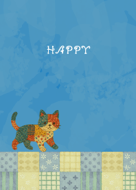 Cat Stuffed07 on blue