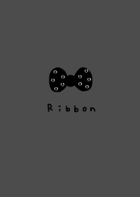 マットグレー。スタッズリボン。