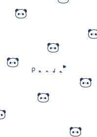 Panda Pattern/WH,navy line