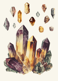 vintage print crystal