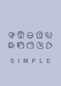 簡約色塊 莫蘭迪藍色