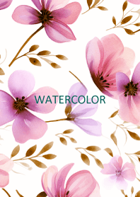 WATERCOLOR-PINK FLOWER 33