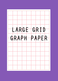 LARGE RED GRID GRAPH PAPER-PURPLE-YELLOW