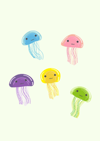 Smiling cute jellyfish