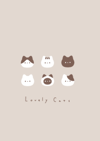 6 cats /beige