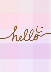 Pink check patterns - smile5-