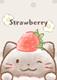 Cat cupcake -brown- dot 2