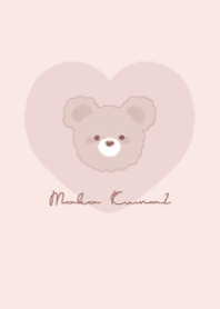 MOKO KUMA 2  #HEART #pink greige