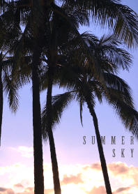 SUMMER SKY 4 -Palm tree- #cool