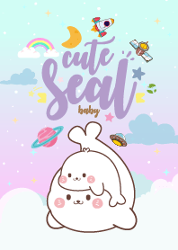 Seal Baby Galaxy Lavender Pastel