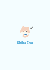 Shiba Inu3 Musical note [Blue]