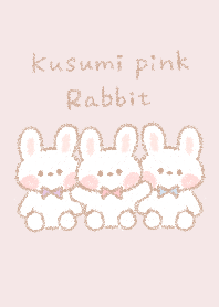 Dull pink and rabbit (Soft Touch Series)