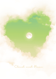 Heart Cloud & Moon  - melon soda 01