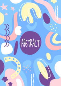 Abstract Shapes Malibu Blue