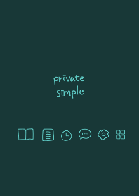 Private simple -deep green-
