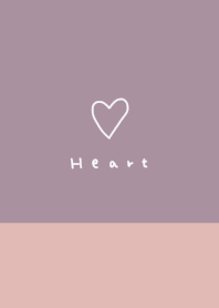 くすみピンク×くすみパープル。