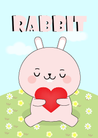 Love Cute Pink Rabbit