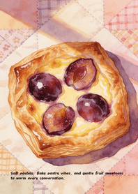 Custard Plum Danish