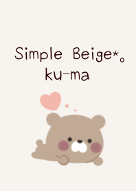 Simple Beige*。ku-ma