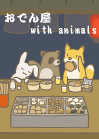 Theme of oden shop with animals