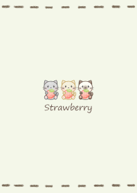 Small Cat and Ichigo -green-