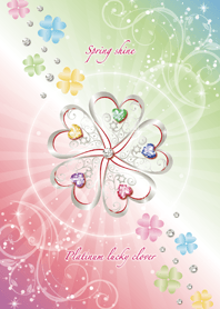 Spring shine Platinum lucky clover