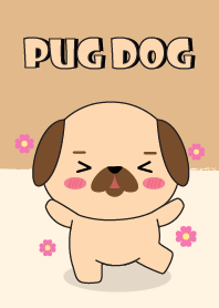Cute Cute Pug Dog Theme