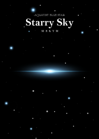 Starry Sky -AQUATINT BLUE STAR-