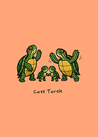 My adorable pet turtle(Light orange)