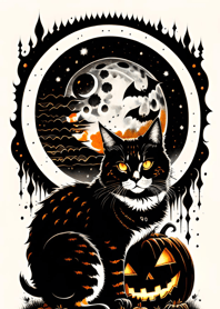 cat halloween e9542C