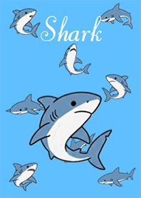 Shark: simple 2 light blue
