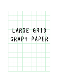 LARGE GREEN GRID GRAPH PAPER-WHITEj