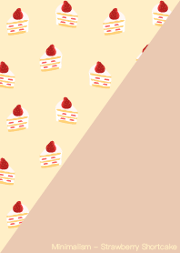 極簡主義 - 草莓蛋糕