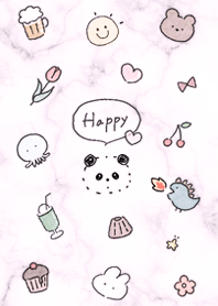パンダと大理石♥ピンクパープル11_1