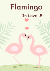 Flamingo in love