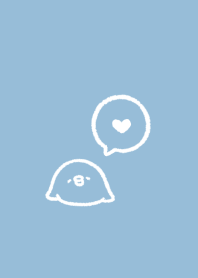 Chill out chick.(white&blue04)