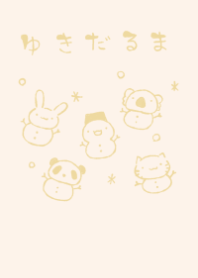 moni yukidaruma dull color yellow