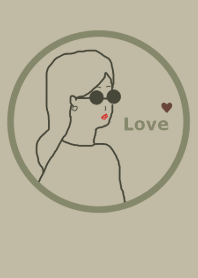 LOVE GIRL 10/khaki beige